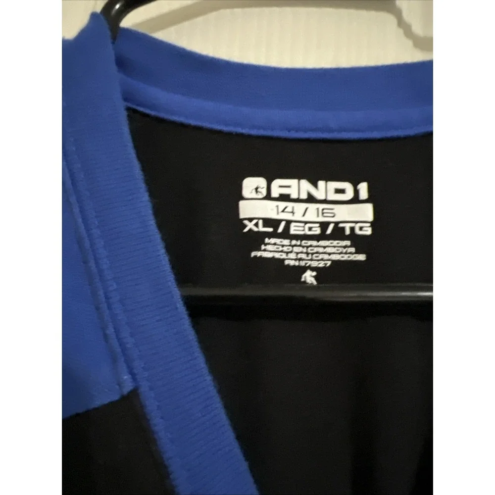 And1 Boys XL 14/16 Dark Multicolor Long Sleeve Tshirt
